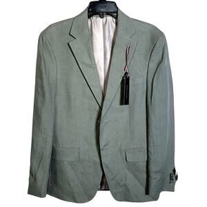 Tommy Hilfiger Men's Modern-Fit 100% Linen Sport Coat Sage 38S $295